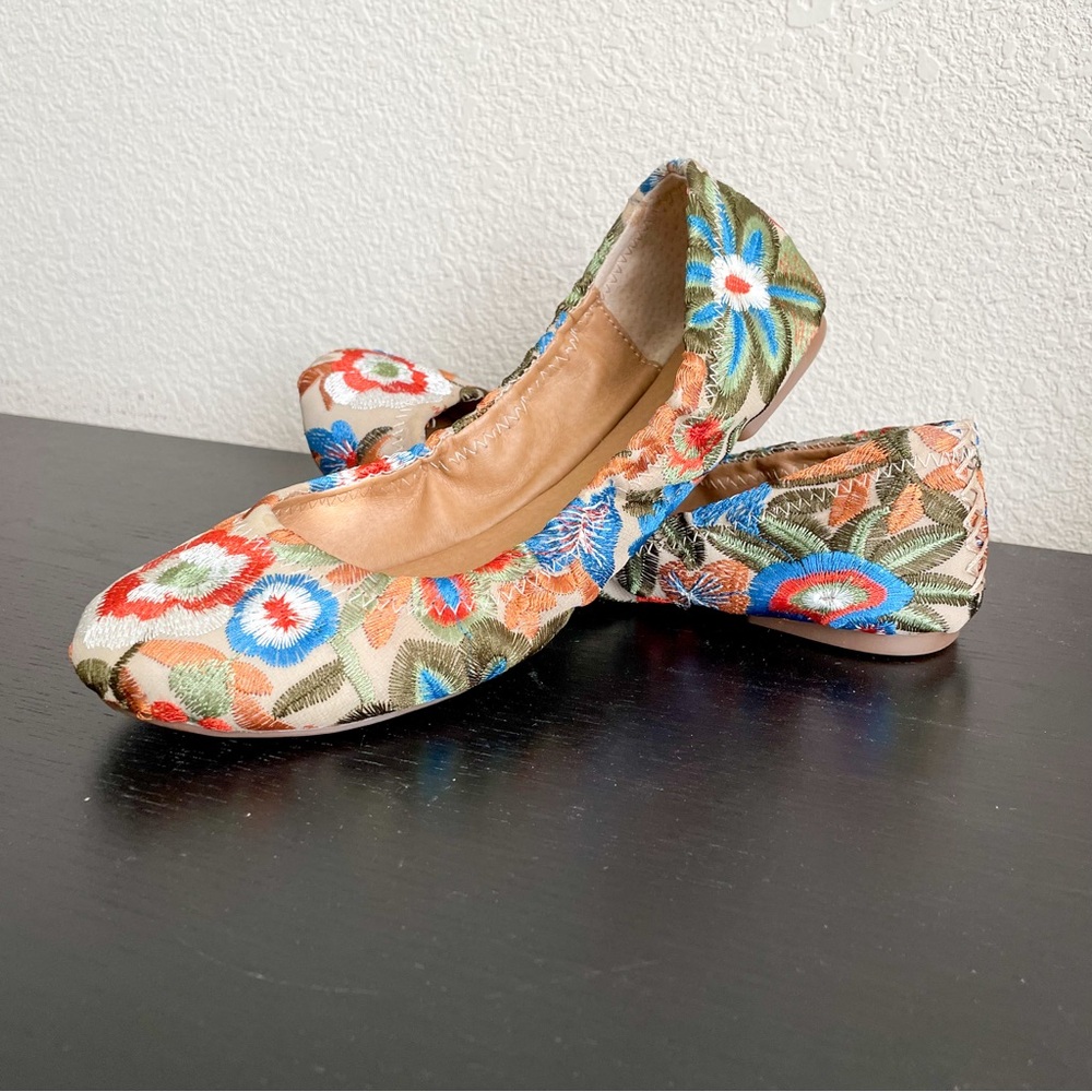 Lucky Brand Women's Floral Ballet Flats - Multicolor - Picture 3 of 11